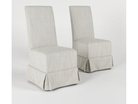 Melrose Natural Upholstered Dining Chair (Set of 2) - Ornate Home