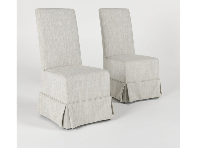 Melrose Natural Upholstered Dining Chair (Set of 2) - Ornate Home