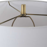 Meltdown Multicolor Ivory Teal Table Lamp - Ornate Home