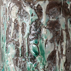 Meltdown Multicolor Ivory Teal Table Lamp - Ornate Home