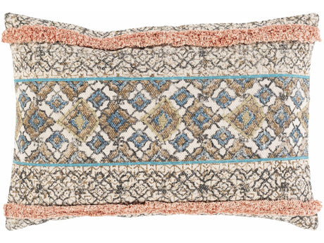 Melvindale Boho Diamond Pattern Lumbar Pillow - Ornate Home