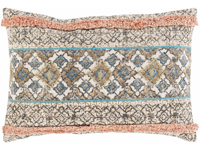 Melvindale Boho Diamond Pattern Lumbar Pillow - Ornate Home