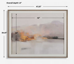 Memory Of The West Multicolor Landscape Print - Ornate Home