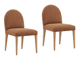 Memphis Brown Dining Chair (Set of 2) - Ornate Home