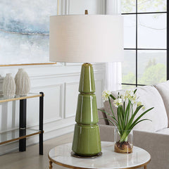 Mendell Moss Green Table Lamp - Ornate Home
