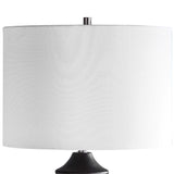 Mendocino Black/Woodtone Modern Table Lamp - Ornate Home