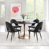 Menlo Black Dining Chair (Set of 2) - Ornate Home