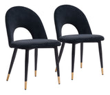 Menlo Black Dining Chair (Set of 2) - Ornate Home