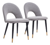 Menlo Gray Dining Chair (Set of 2) - Ornate Home