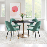 Menlo Green Dining Chair (Set of 2) - Ornate Home