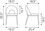 Menlo Green Dining Chair (Set of 2) - Ornate Home