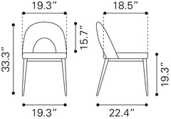 Menlo Green Dining Chair (Set of 2) - Ornate Home