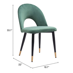 Menlo Green Dining Chair (Set of 2) - Ornate Home