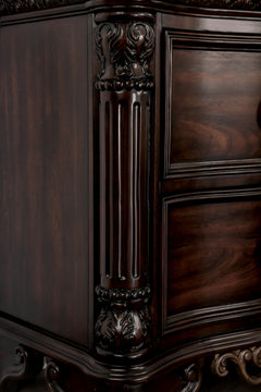 Menodora Brown Cherry 4 Pc. Queen Bedroom Set - Ornate Home