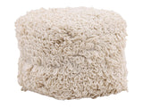 Menta Ivory Pouf - Ornate Home