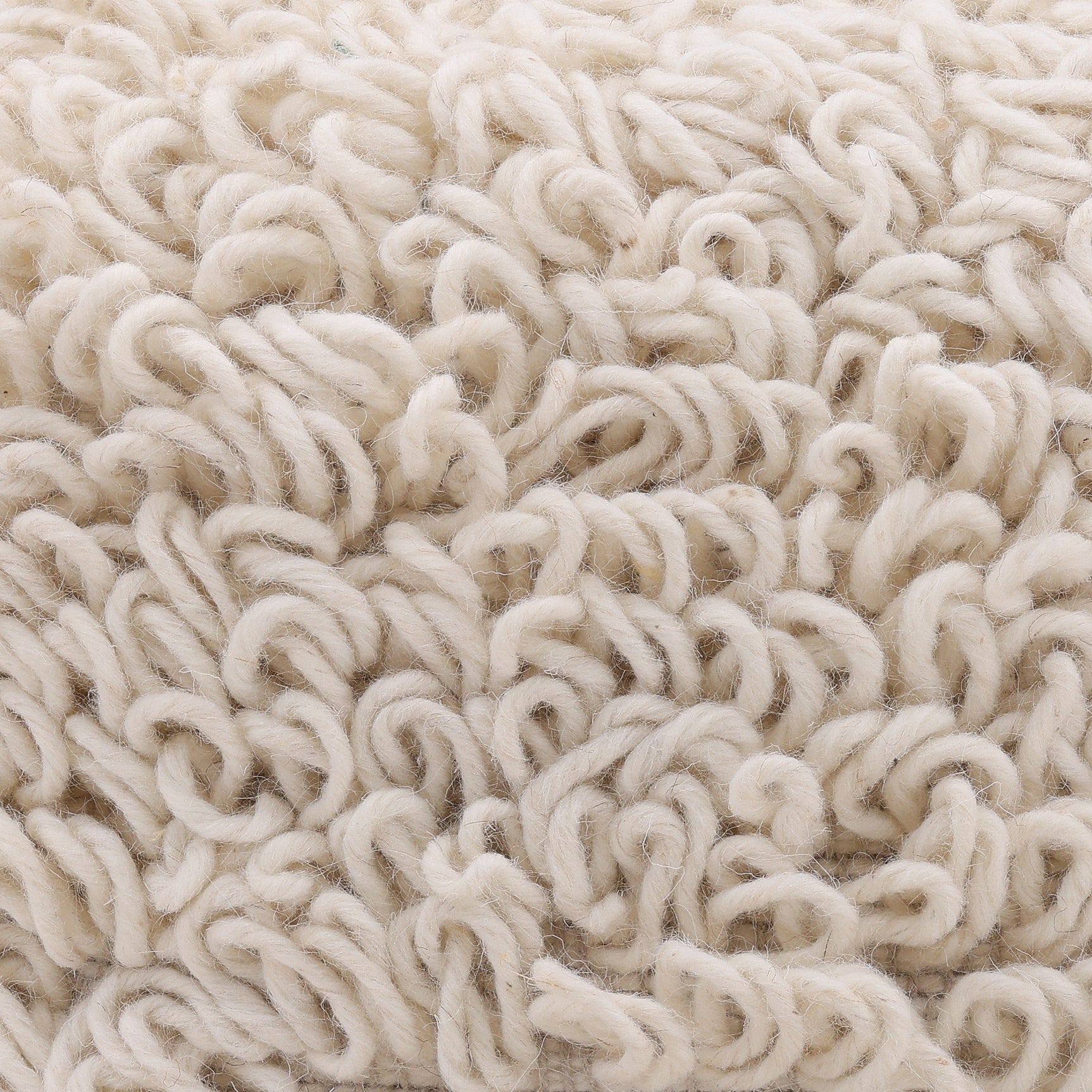 Menta Ivory Pouf - Ornate Home