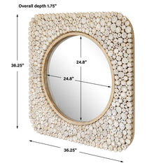 Merak Teak Mosaic Mirror - Ornate Home