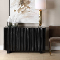 Mercado Black 3 Door Cabinet - Ornate Home