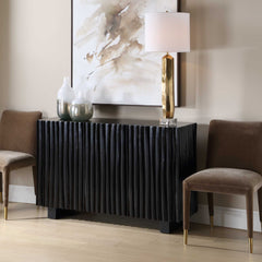 Mercado Black 3 Door Cabinet - Ornate Home