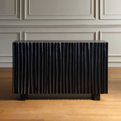 Mercado Black 3 Door Cabinet - Ornate Home