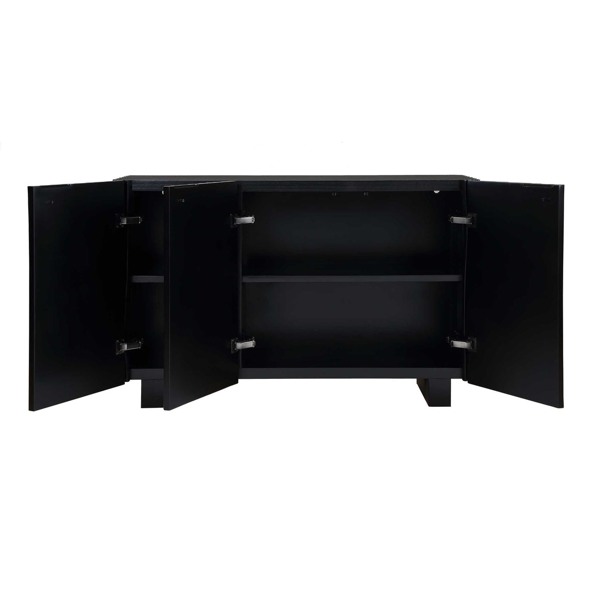 Mercado Black 3 Door Cabinet - Ornate Home