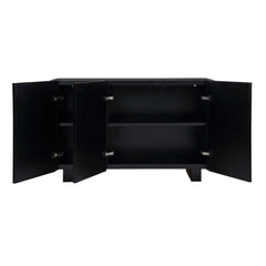 Mercado Black 3 Door Cabinet - Ornate Home