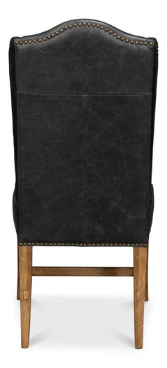 Mercado Black High Back Dining Chair (Set of 2) - Ornate Home