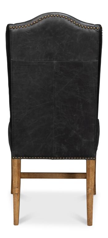Mercado Black High Back Dining Chair (Set of 2) - Ornate Home