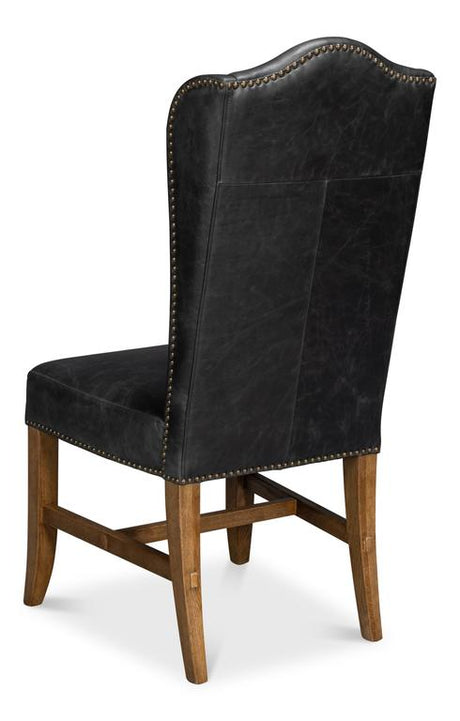 Mercado Black High Back Dining Chair (Set of 2) - Ornate Home