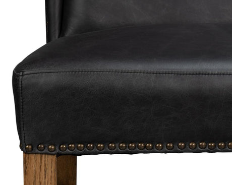 Mercado Black High Back Dining Chair (Set of 2) - Ornate Home