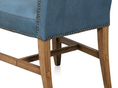 Mercado Blue High Back Dining Chair (Set of 2) - Ornate Home