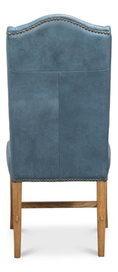 Mercado Blue High Back Dining Chair (Set of 2) - Ornate Home