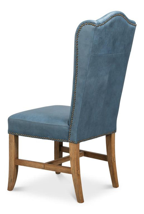 Mercado Blue High Back Dining Chair (Set of 2) - Ornate Home