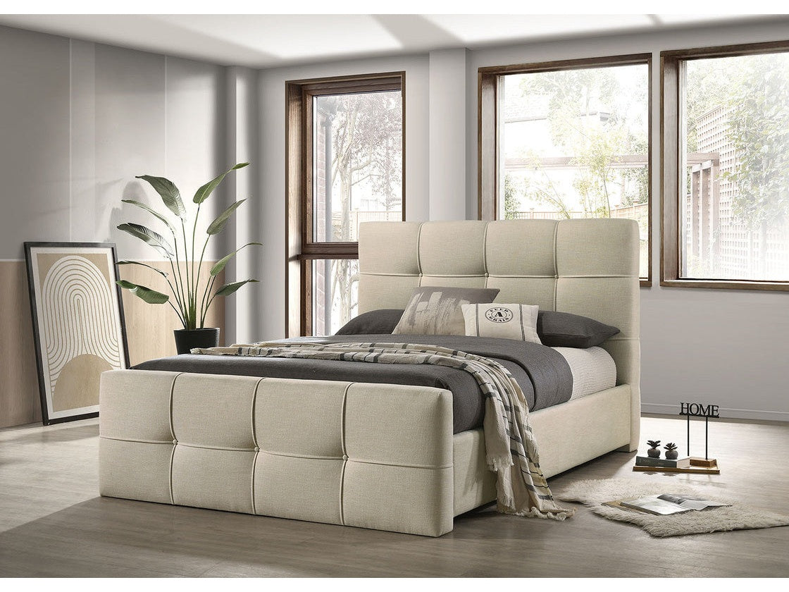 Merced Ivory Queen Bed - Ornate Home