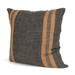 Mercer Black/Orange 20x20 Square Decorative Pillow Cover - Ornate Home