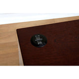 Meredith White/Dark Walnut Nightstand w/ USB Outlet - Ornate Home
