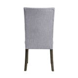 Merel Gray Linen & Gray Oak Side Chair - Ornate Home
