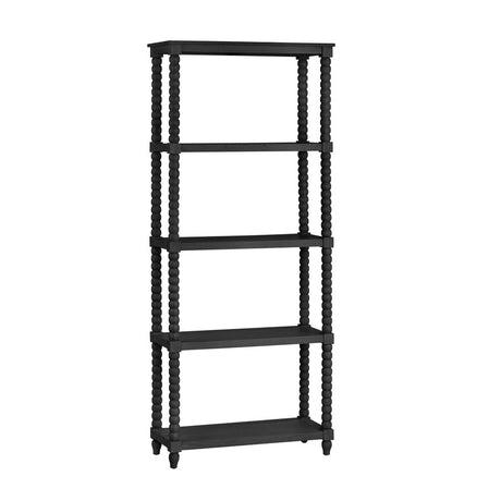 Meridian Black 4 Shelf Etagere - Ornate Home