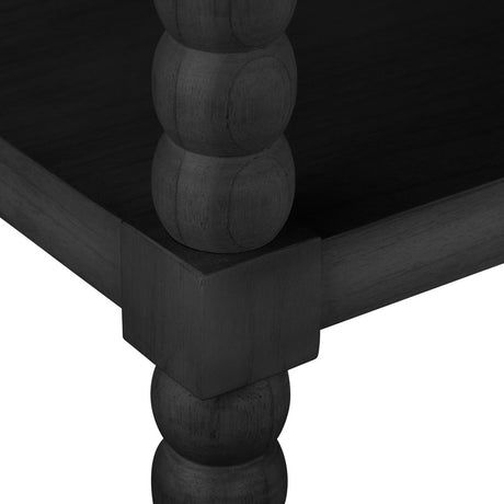 Meridian Black 4 Shelf Etagere - Ornate Home