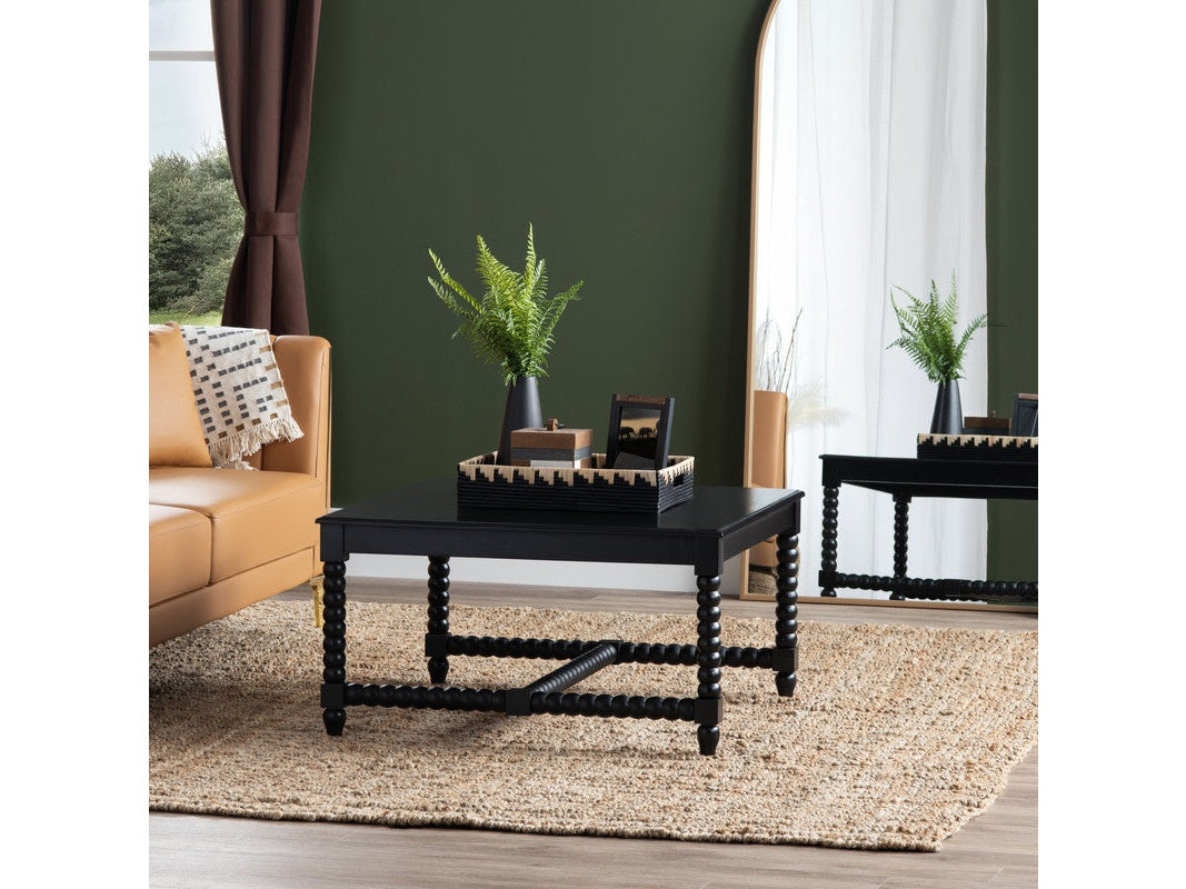Meridian Black Cocktail Table - Ornate Home