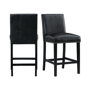 Meridian Black Counter Side Chair (Set of 2) - Ornate Home