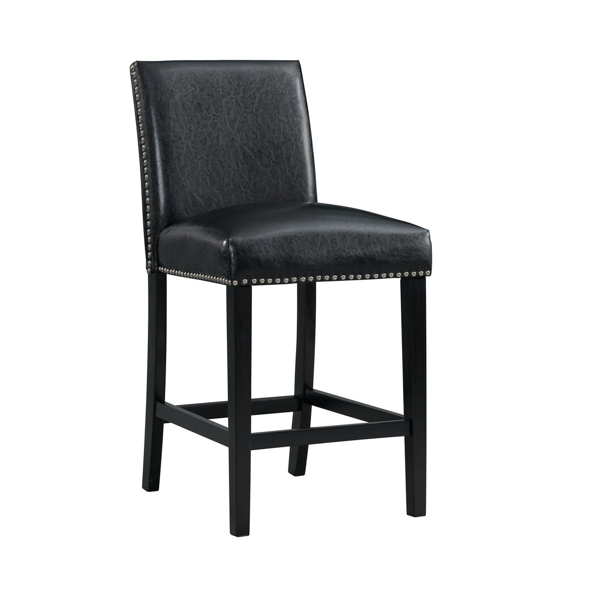 Meridian Black Counter Side Chair (Set of 2) - Ornate Home