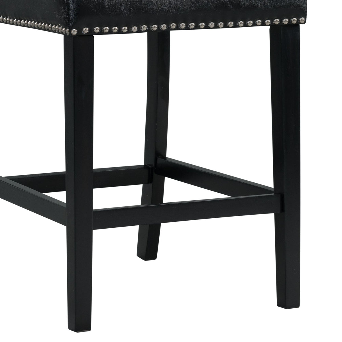 Meridian Black Counter Side Chair (Set of 2) - Ornate Home