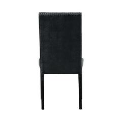 Meridian Black Dining Side Chair (Set of 2) - Ornate Home