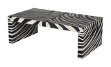 Meridian Brown Bone Inlay Cocktail Table - Ornate Home