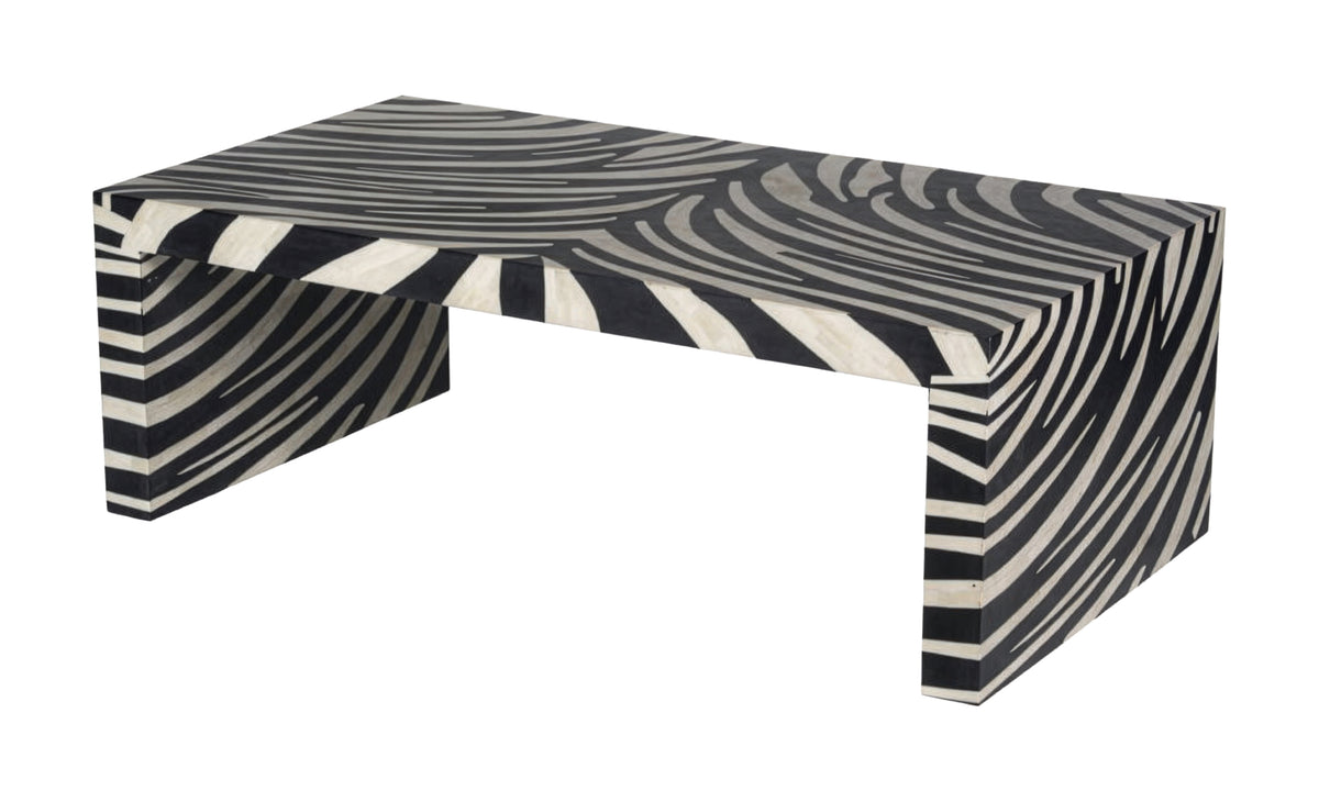 Meridian Brown Bone Inlay Cocktail Table - Ornate Home