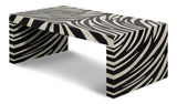 Meridian Brown Bone Inlay Cocktail Table - Ornate Home