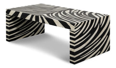 Meridian Brown Bone Inlay Cocktail Table - Ornate Home