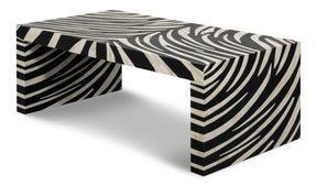 Meridian Brown Bone Inlay Cocktail Table - Ornate Home