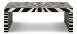 Meridian Brown Bone Inlay Cocktail Table - Ornate Home